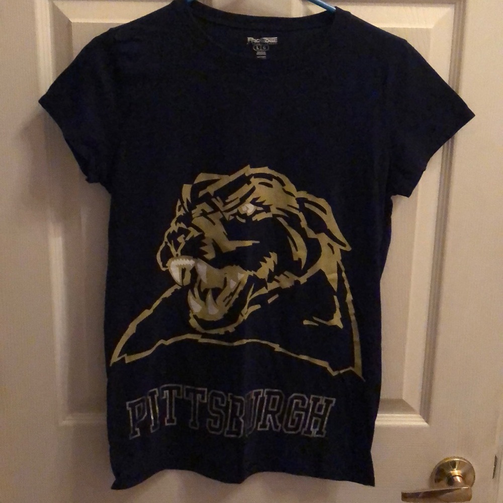 Pro Edge Pitt Panthers Tee Sz Large Juniors.